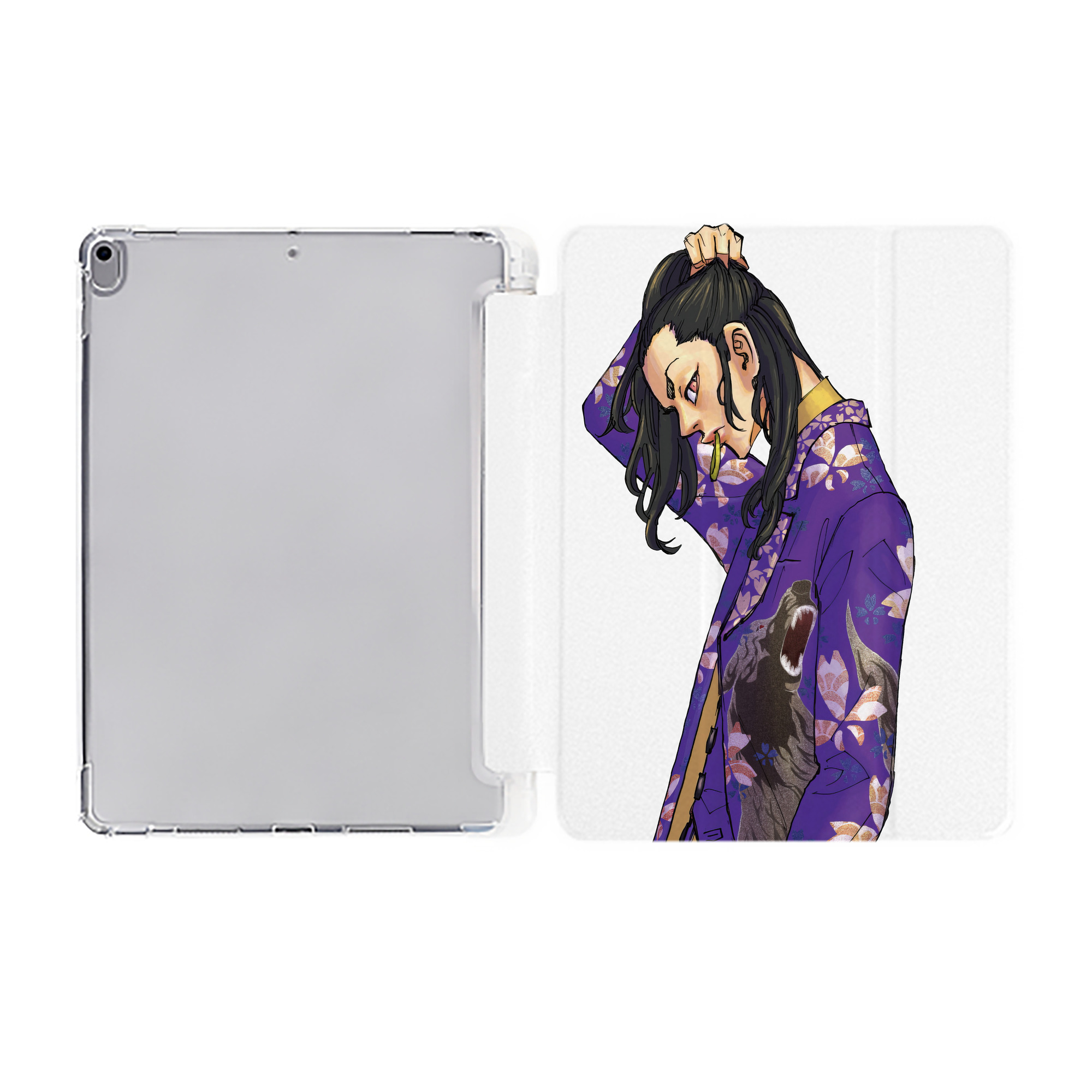（画像用） 東京リベンジャーズ Tokyo Revengers IPad ケース ペン収納付き 三つ折りスタンド PUレザー×シリコン 対応機種9.5/10.5/10.9インチ